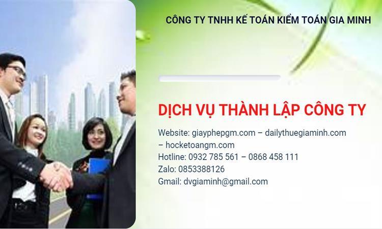 Hồ sơ thành lập công ty buôn bán đồ gia dụng tại TP Hồ Chí Minh