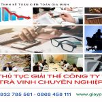 THỦ TỤC GIẢI THỂ CÔNG TY TẠI TRÀ VINH CHUYÊN NGHIỆP NHANH 3 Hướng dẫn giải thể công ty tại Trà Vinh
