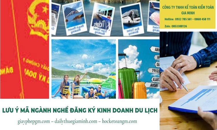 Hướng dẫn mã ngành nghề đăng ký kinh doanh du lịch