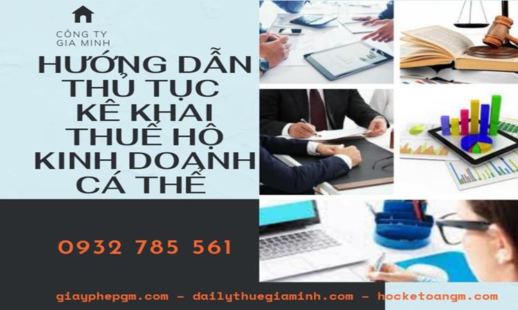 Hướng dẫn thủ tục khai thuế hộ kinh doanh cá thể 6 Hướng dẫn thủ tục kê khai thuế hộ kinh doanh cá thể