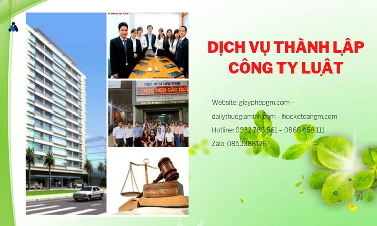 Hướng dẫn thủ tục thành lập công ty Luật tại Bắc Giang
