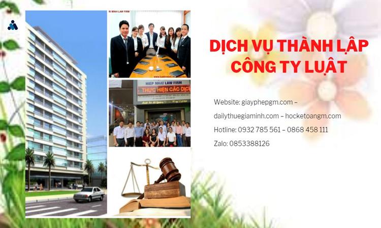 Hướng dẫn thủ tục thành lập công ty Luật tại Bạc Liêu