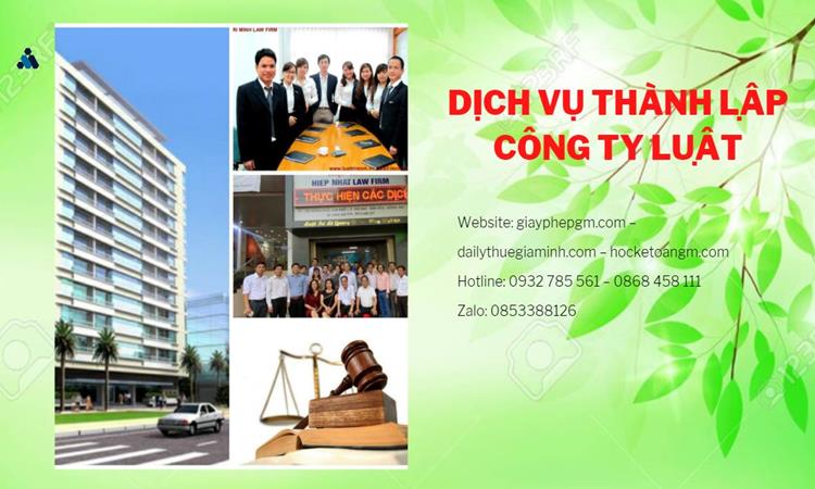 Hướng dẫn thủ tục thành lập công ty Luật tại Huyện Hoài Đức