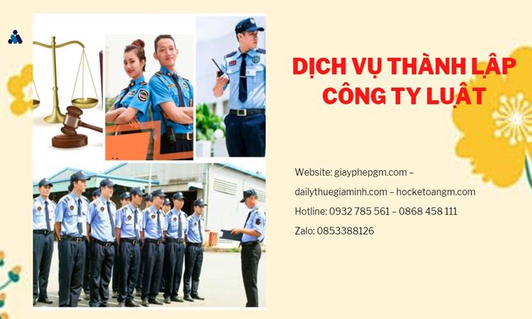 Hướng dẫn thủ tục thành lập công ty Luật tại Huyện Hóc Môn