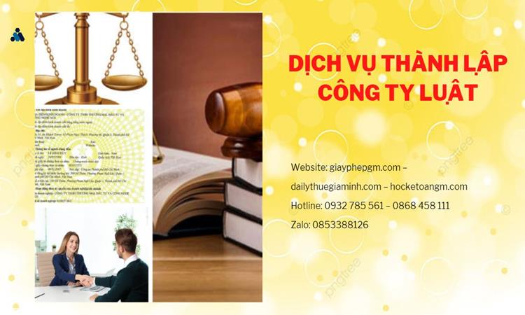 Hướng dẫn thủ tục thành lập công ty Luật tại Huyện Khoái Châu