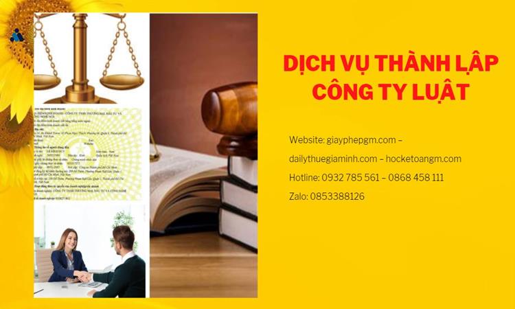 Hướng dẫn thủ tục thành lập công ty Luật tại Huyện Phù Cừ