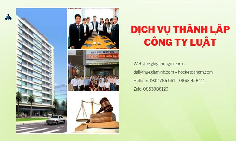 Hướng dẫn thủ tục thành lập công ty Luật tại Huyện Sóc Sơn