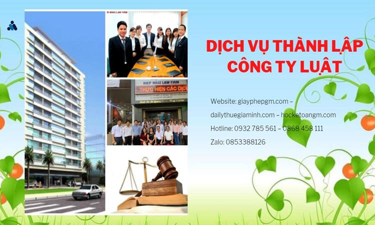 Hướng dẫn thủ tục thành lập công ty Luật tại Huyện Từ Liêm