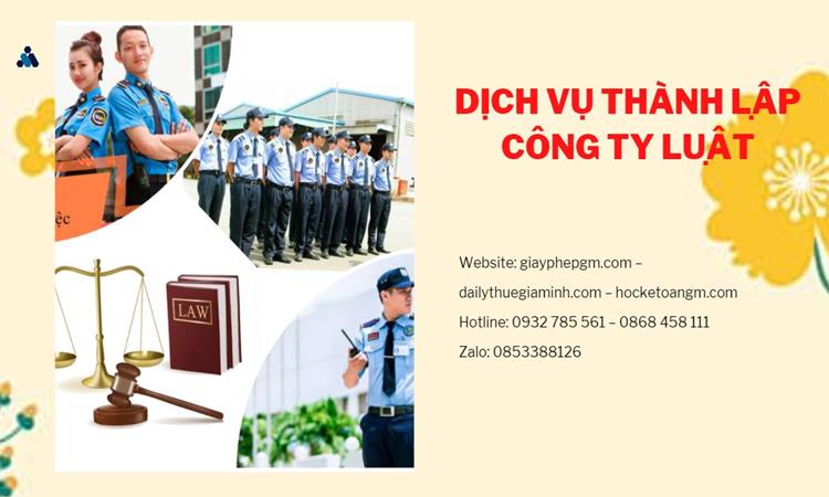 Hướng dẫn thủ tục thành lập công ty Luật tại Quận 7