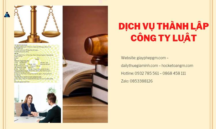 Hướng dẫn thủ tục thành lập công ty Luật tại Quận Cái Răng