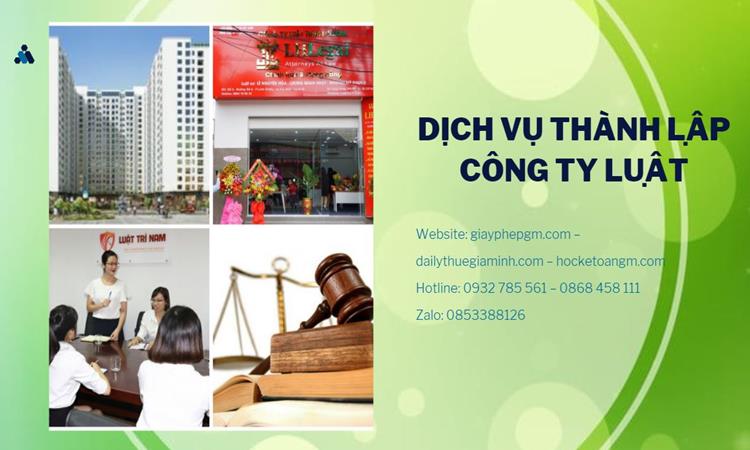  Hướng dẫn thủ tục thành lập công ty Luật tại Quận Gò Vấp