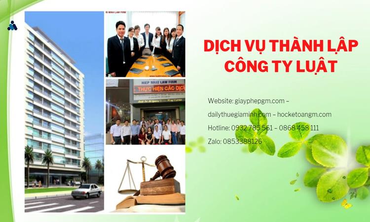 Hướng dẫn thủ tục thành lập công ty Luật tại Quận Nam Từ Liêm