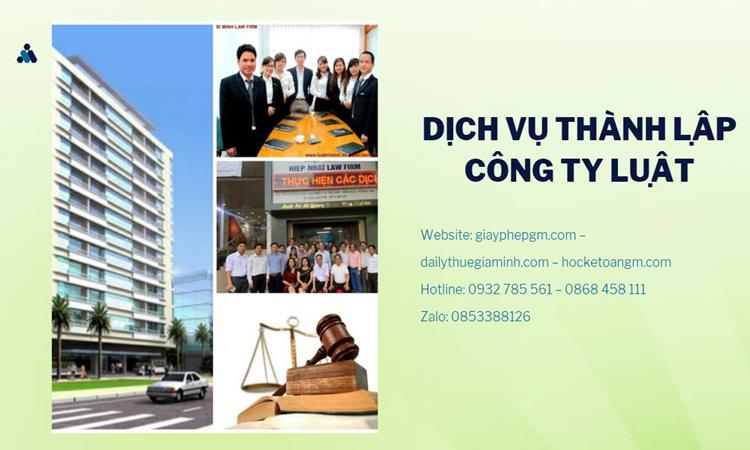 Hướng dẫn thủ tục thành lập công ty Luật tại Quận Tân Bình