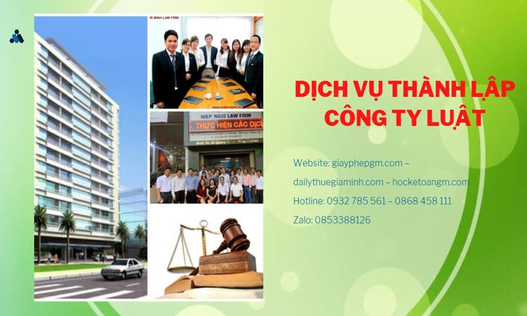 Hướng dẫn thủ tục thành lập công ty Luật tại Quận Tân Phú