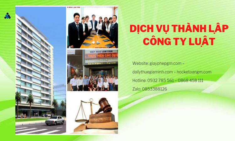 Hướng dẫn thủ tục thành lập công ty Luật tại Thị Xã Sơn Tây