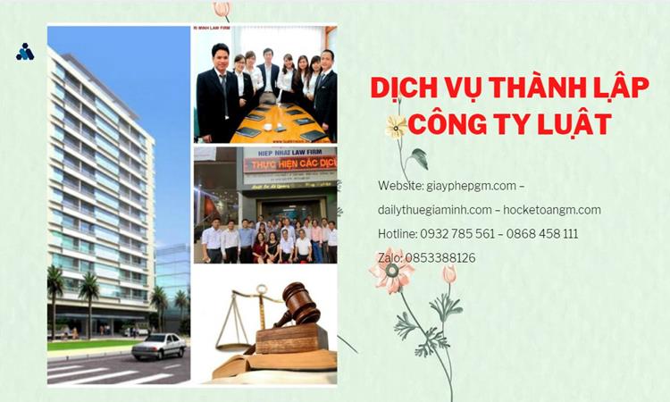 Hướng dẫn thủ tục thành lập công ty Luật tại Quận Hải Châu