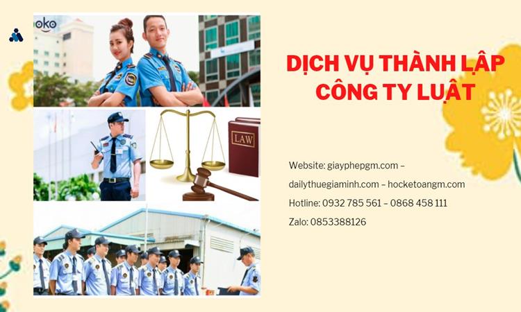Hướng dẫn thủ tục thành lập công ty Luật tại Vĩnh Long