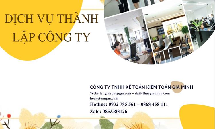 quy trình thành lập công ty kinh doanh nhà hàng năm 2023 tại quận 8