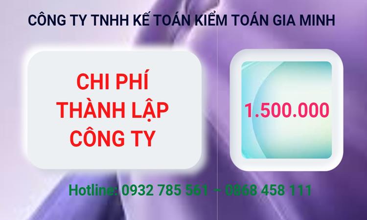 Chi phí thành lập công ty dịch vụ ăn uống - nhà hàng - khách sạn tại Bà Rịa Vũng Tàu