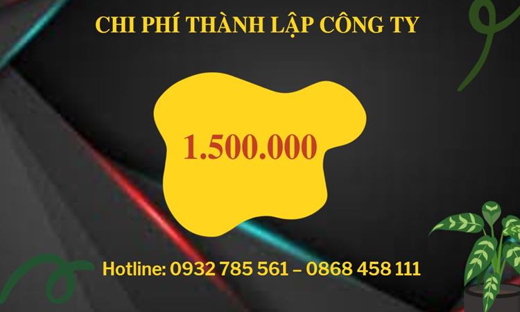 Chi phí thành lập công ty dịch vụ ăn uống - nhà hàng - khách sạn tại huyện Vĩnh Thạnh
