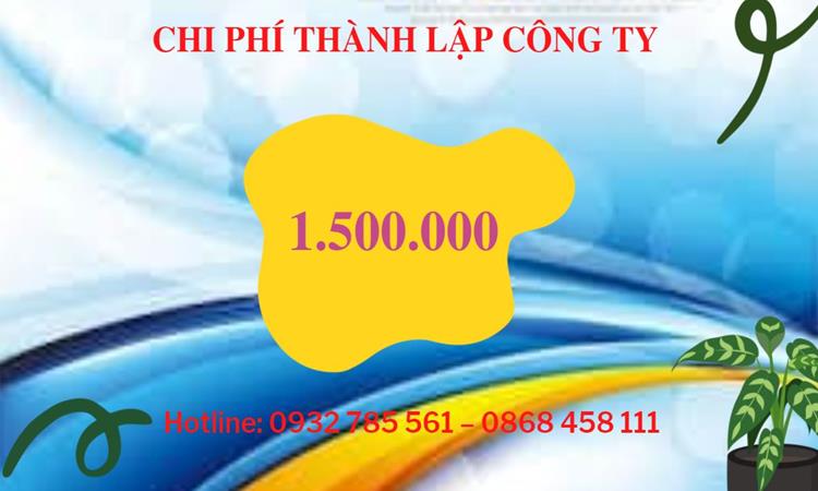 Chi phí thành lập công ty dịch vụ ăn uống - nhà hàng - khách sạn tại Nghệ An
