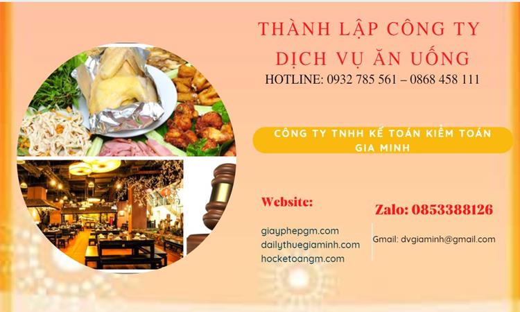 Thành lập công ty dịch vụ ăn uống - nhà hàng - khách sạn tại huyện Từ Liêm