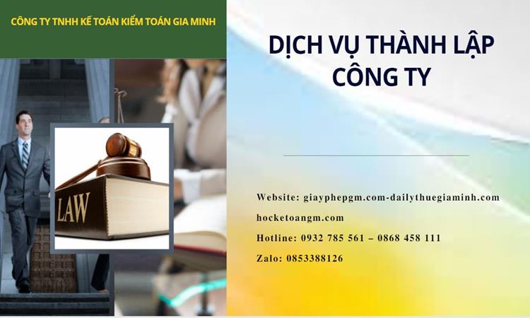 Thành lập công ty dịch vụ ăn uống - nhà hàng - khách sạn tại Bình Định