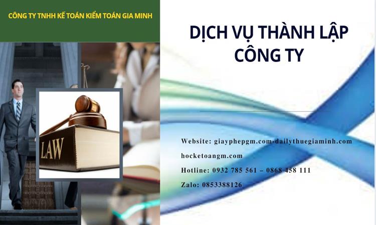 Thành lập công ty dịch vụ ăn uống - nhà hàng - khách sạn tại Gia Lai