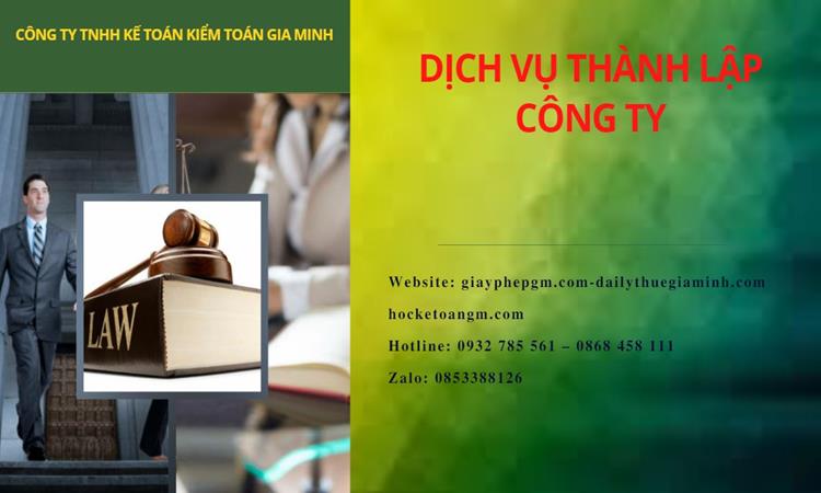 Thành lập công ty dịch vụ ăn uống - nhà hàng - khách sạn tại Hà Nội