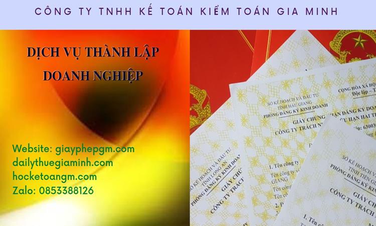 Thành lập công ty dịch vụ ăn uống - nhà hàng - khách sạn tại Huyện Bình Lục