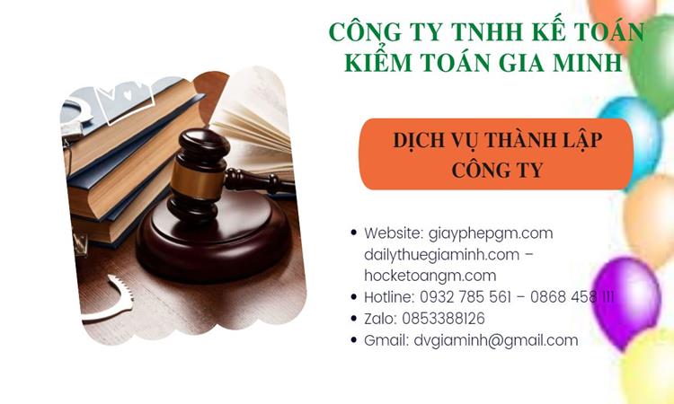 Thành lập công ty dịch vụ ăn uống - nhà hàng - khách sạn tại Huyện Lý Nhân