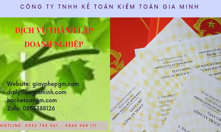 Thành lập công ty dịch vụ ăn uống - nhà hàng - khách sạn tại huyện Phong Điền
