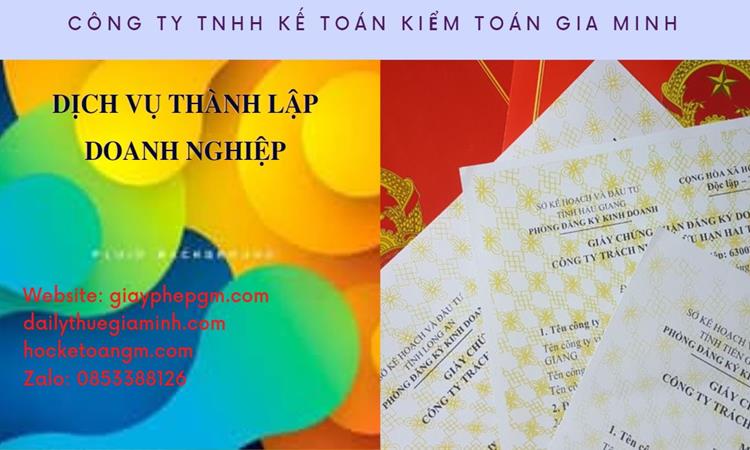 Thành lập công ty dịch vụ ăn uống - nhà hàng - khách sạn tại huyện Thới Lai