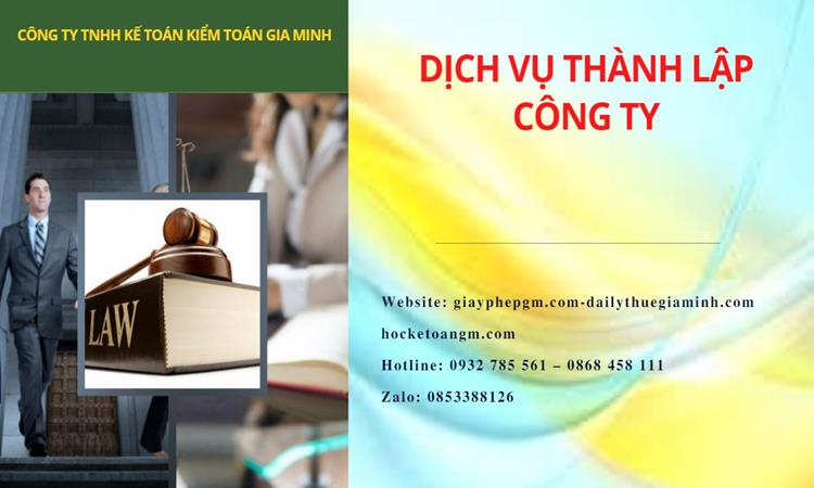 Thành lập công ty dịch vụ ăn uống - nhà hàng - khách sạn tại Huyện Tiên Lữ