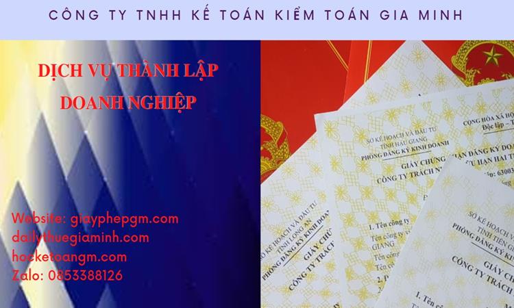 Thành lập công ty dịch vụ ăn uống - nhà hàng - khách sạn tại Lai Châu