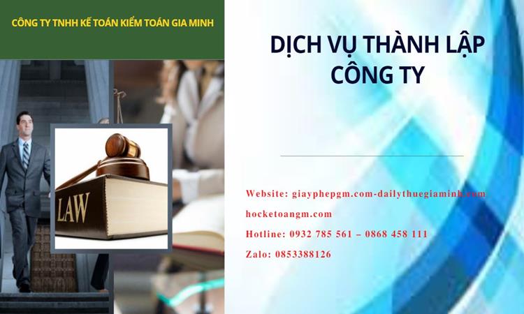 Thành lập công ty dịch vụ ăn uống - nhà hàng - khách sạn tại Nam Định
