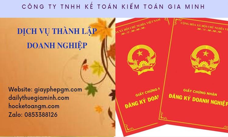 Thành lập công ty dịch vụ ăn uống - nhà hàng - khách sạn tại Phú Thọ