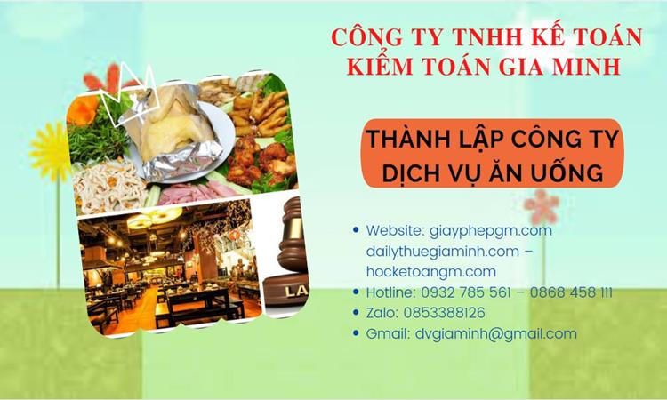 Thành lập công ty dịch vụ ăn uống - nhà hàng - khách sạn tại Quận 7