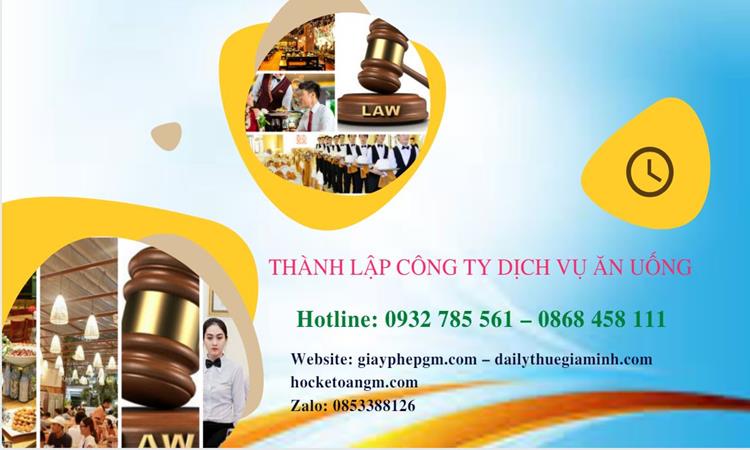 Thành lập công ty dịch vụ ăn uống - nhà hàng - khách sạn tại Quận 9