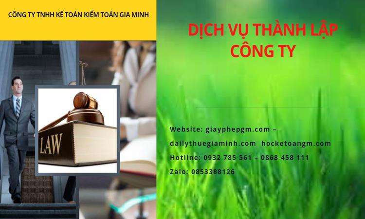 Thành lập công ty dịch vụ ăn uống - nhà hàng - khách sạn tại Quận Bình Tân