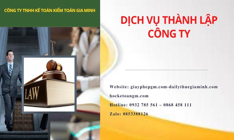 Thành lập công ty dịch vụ ăn uống - nhà hàng - khách sạn tại Quận Cái Răng