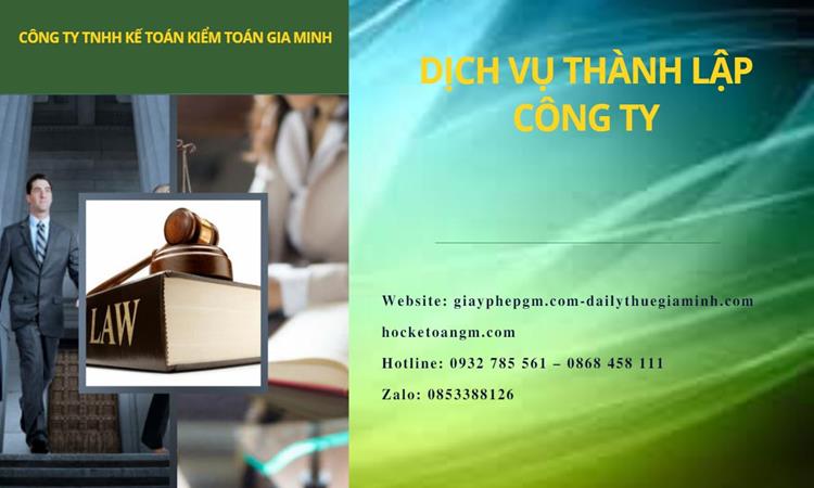 Thành lập công ty dịch vụ ăn uống - nhà hàng - khách sạn tại Quận Gò Vấp