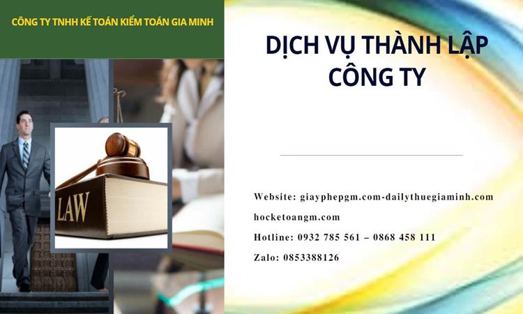 Thành lập công ty dịch vụ ăn uống - nhà hàng - khách sạn tại Quận Nam Từ Liêm
