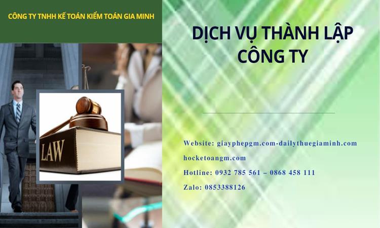 Thành lập công ty dịch vụ ăn uống - nhà hàng - khách sạn tại Quận Ô Môn