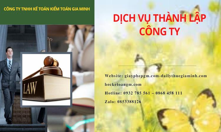 Thành lập công ty dịch vụ ăn uống - nhà hàng - khách sạn tại Quận Tân Bình