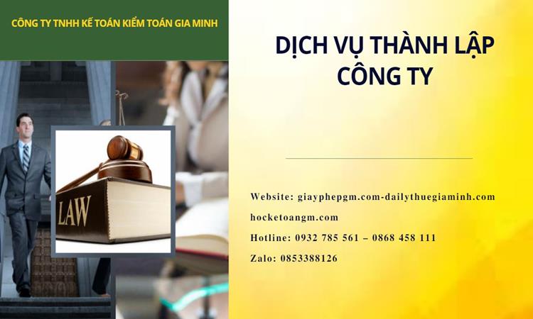 Thành lập công ty dịch vụ ăn uống - nhà hàng - khách sạn tại Quận Thốt Nốt