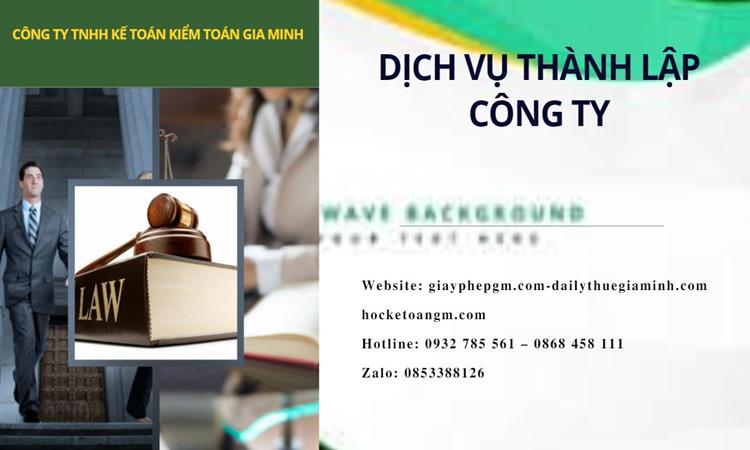 Thành lập công ty dịch vụ ăn uống - nhà hàng - khách sạn tại Thành Phố Huế