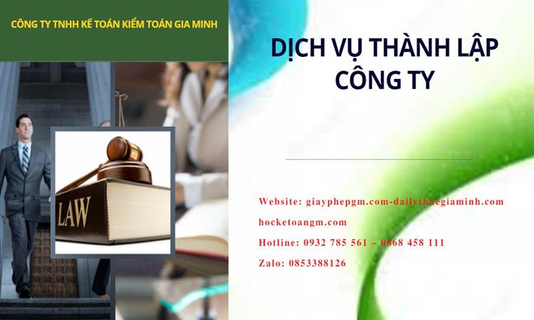  Thủ tục thành lập công ty văn phòng phẩm tại Bắc Giang