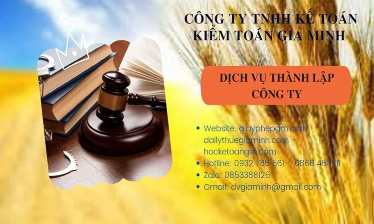 Thủ tục thành lập công ty văn phòng phẩm tại Vĩnh Phúc