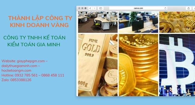 Thủ tục thành lập công ty vàng bạc tại Thái Bình